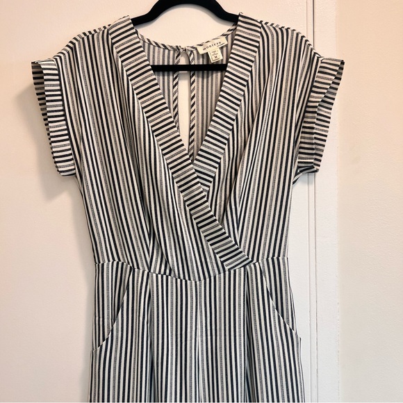 Monteau, SZ M, Striped Wide Jumpsuit, No Belt - Picture 2 of 7